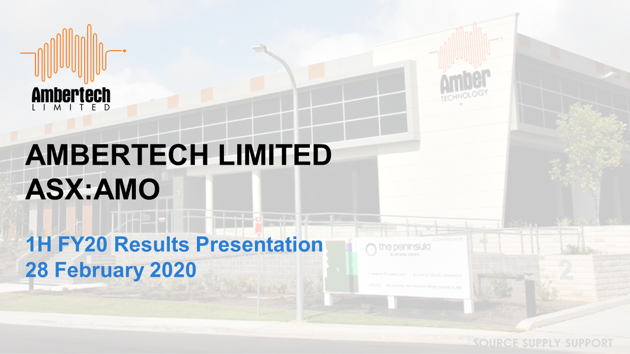 Investor Presentation Amber Tech